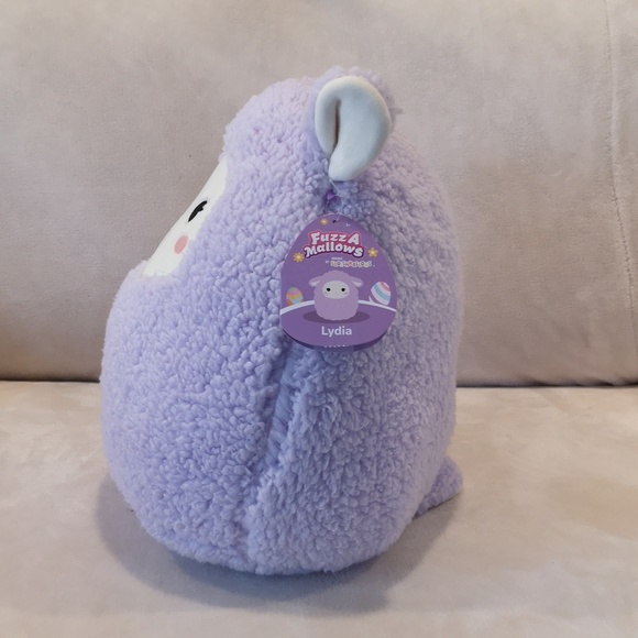 FuzzAMallows Squishmallow Lydia purple lamb 12 inches - Picture 2 of 4